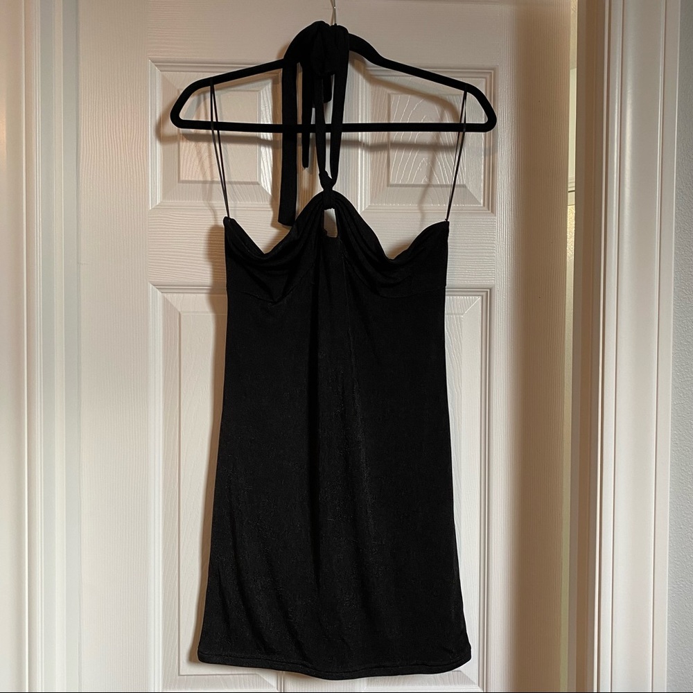 Elodie Halter Neck Mini Dress